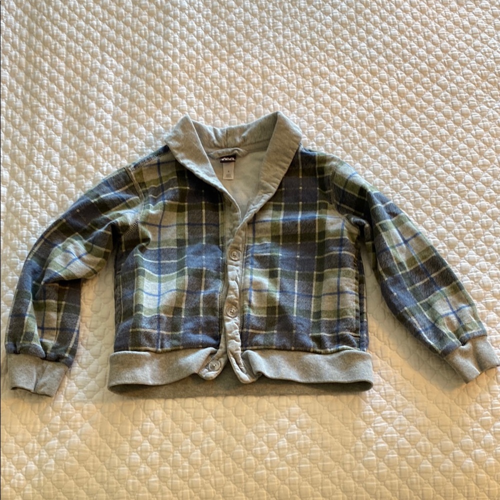 Tea Collection Blue and Green Sweater for Layering